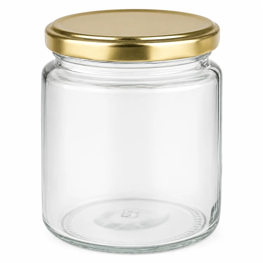 Pot à miel 350 g avec couvercle doré BasicSeal UNiTWIST Pot à miel 350 g avec couvercle doré BasicSeal UNiTWIST