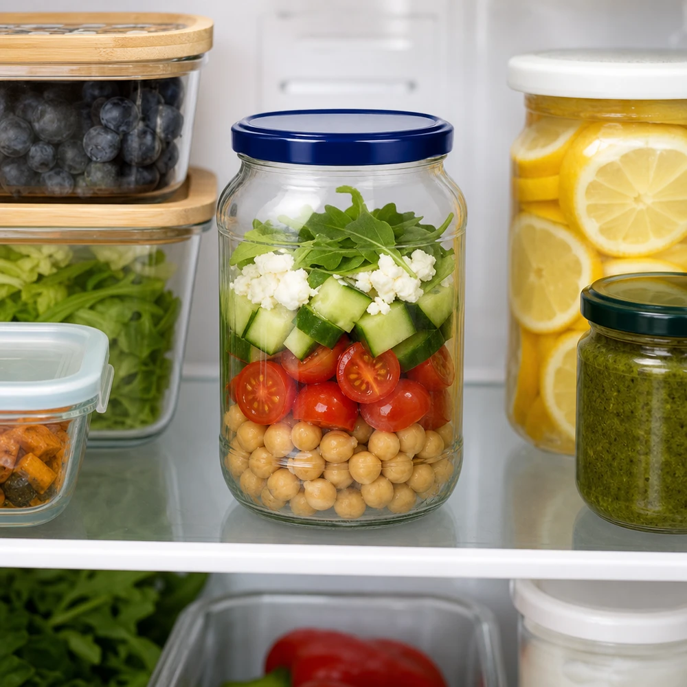Sélection de bocaux en verre adaptée à la sauce tomate et les sauces cuisinées