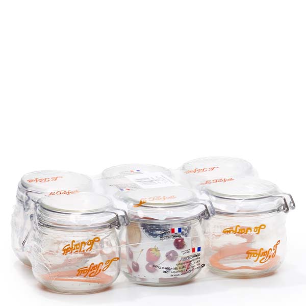 Bocal Le Parfait® 500 ml Ø85 mm conserve Le Parfait Super Pot de conservation 500ml avec fermeture à étrier Set de 6 pots de conservation de France