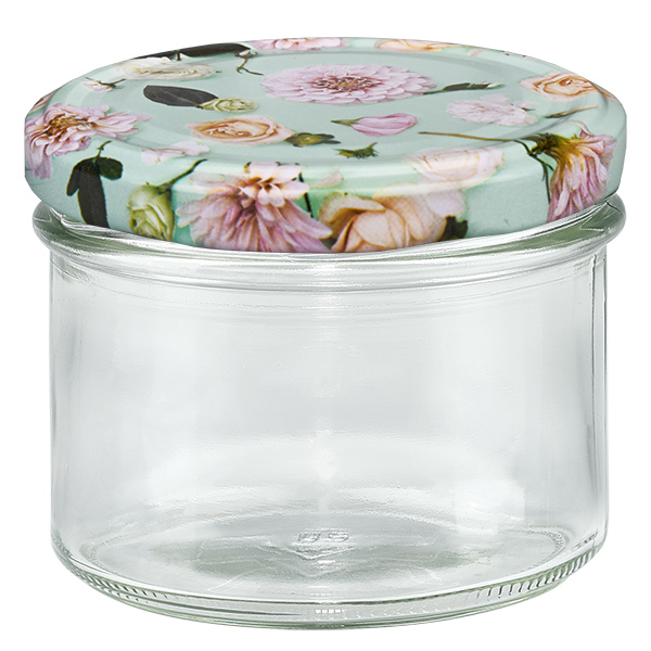 Verres de 180 ml + couvercle BasicSeal fleur de menthe UNiTWIST