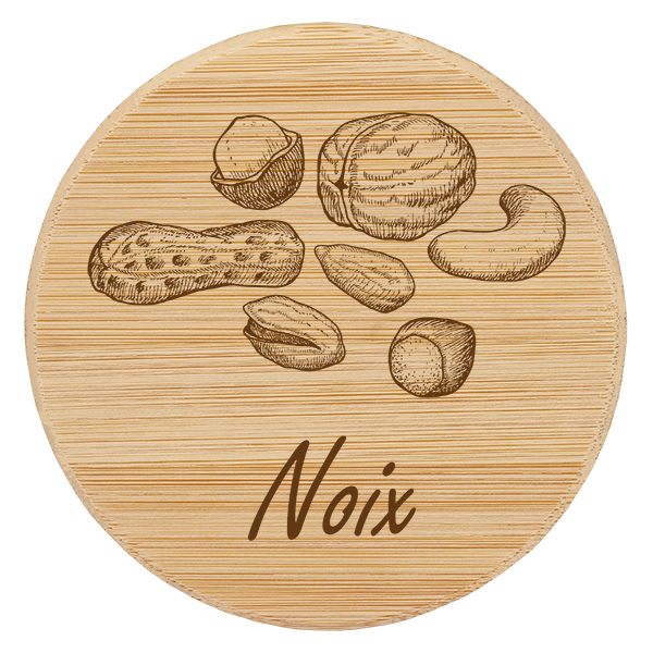Paire en bois « Noix » pour WECK RR100 Paire en bois « Noix » pour WECK RR100
