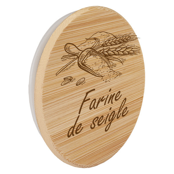 Paire en bois « farine de seigle » pour WECK RR100 Paire en bois « farine de seigle » pour WECK RR100