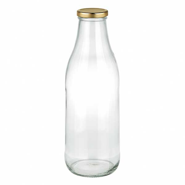 1000ml Bouteille avec couvercle BasicSeal or UNiTWIST