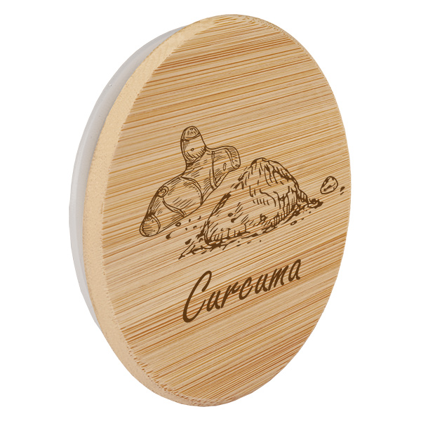 Paire en bois « Curcuma » pour WECK RR60 Paire en bois « Curcuma » pour WECK RR60