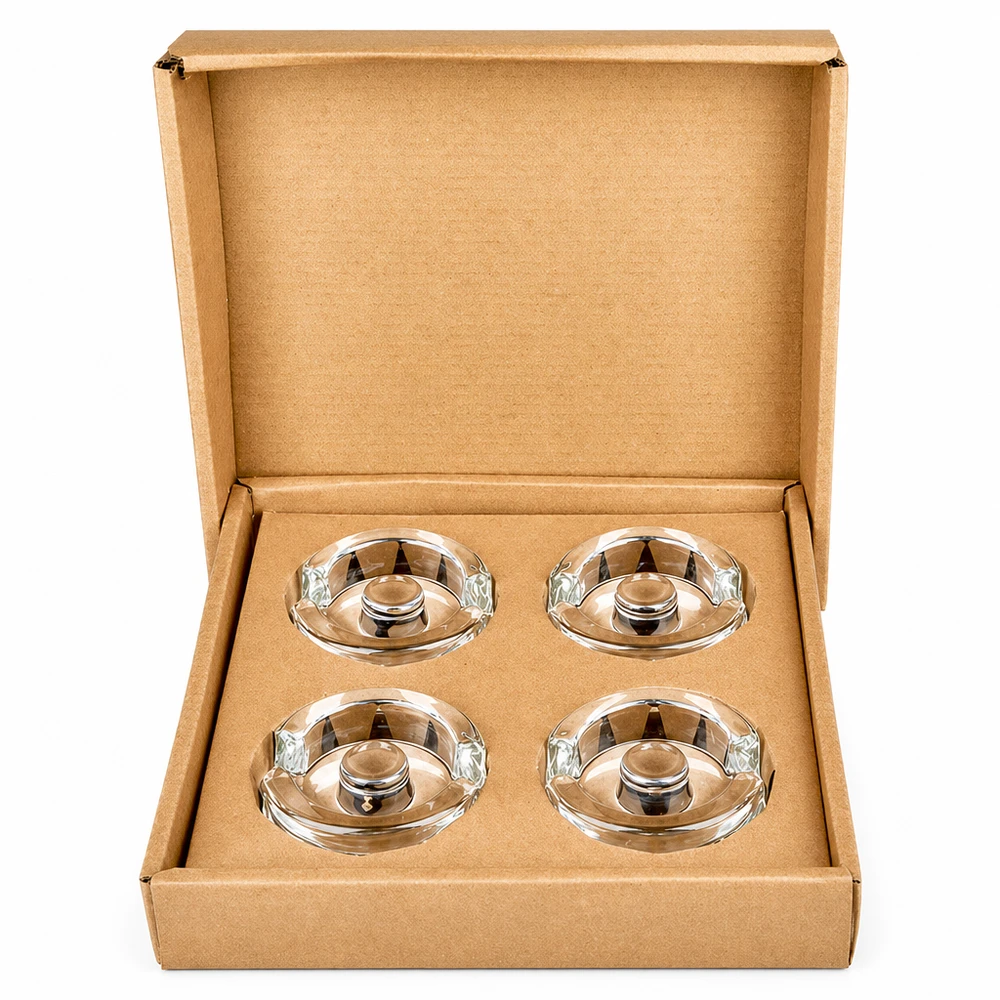 Set de quatre poids de fermentation en verre sodo-calcique sans plomb