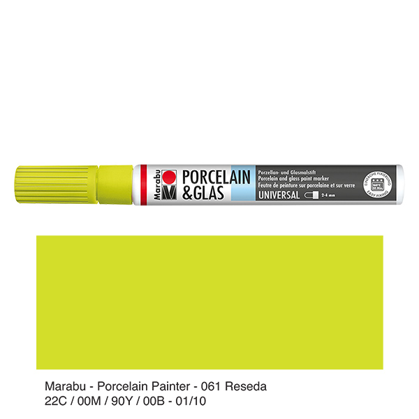 Crayon Reseda 2-4mm pour verre/porcelaine (061) Crayon Reseda 2-4mm pour verre/porcelaine (061)
