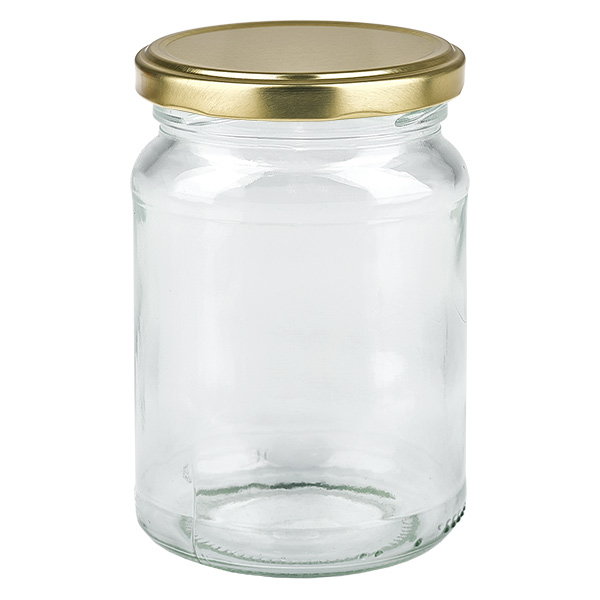 205ml Verre rond avec couvercle BasicSeal or UNiTWIST