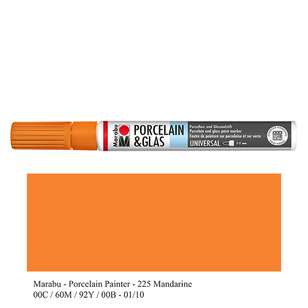 Crayon Mandarine 1-2mm pour verre/porcelaine (225) Crayon Mandarine 1-2mm pour verre/porcelaine (225)