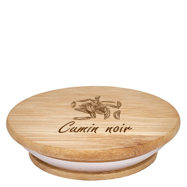 Bouchon en bois « Cumin noir » pour WECK RR60 Bouchon en bois « Cumin noir » pour WECK RR60