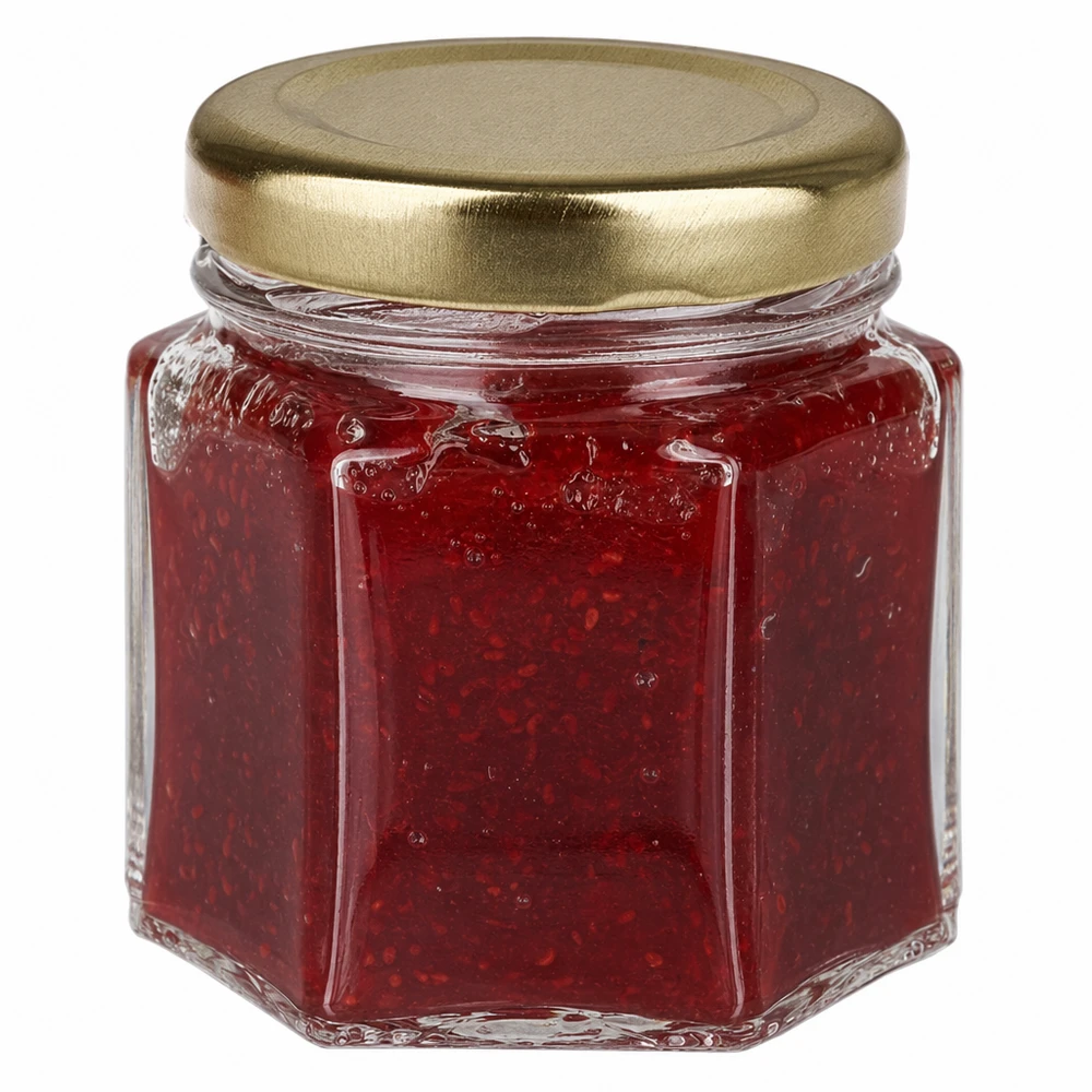 47ml Verre hexagonal avec couvercle BasicSeal or UNiTWIST