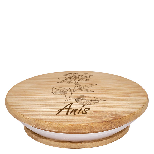 Couvercle en bois « Anis » pour WECK RR60 Couvercle en bois « Anis » pour WECK RR60