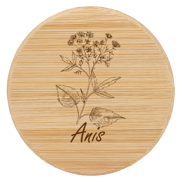Couvercle en bois « Anis » pour WECK RR60 Couvercle en bois « Anis » pour WECK RR60