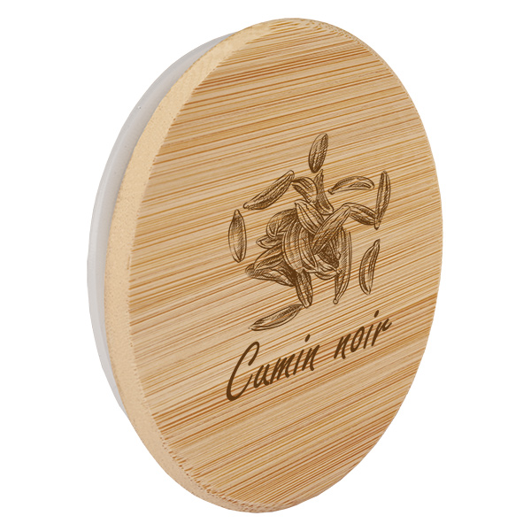 Bouchon en bois « Cumin noir » pour WECK RR60 Bouchon en bois « Cumin noir » pour WECK RR60