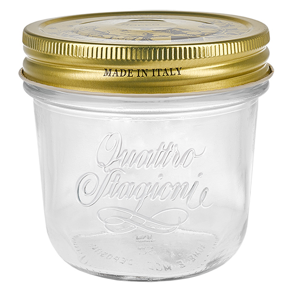 Verre renversé de 200 ml « Quattro Stagioni » avec couvercle