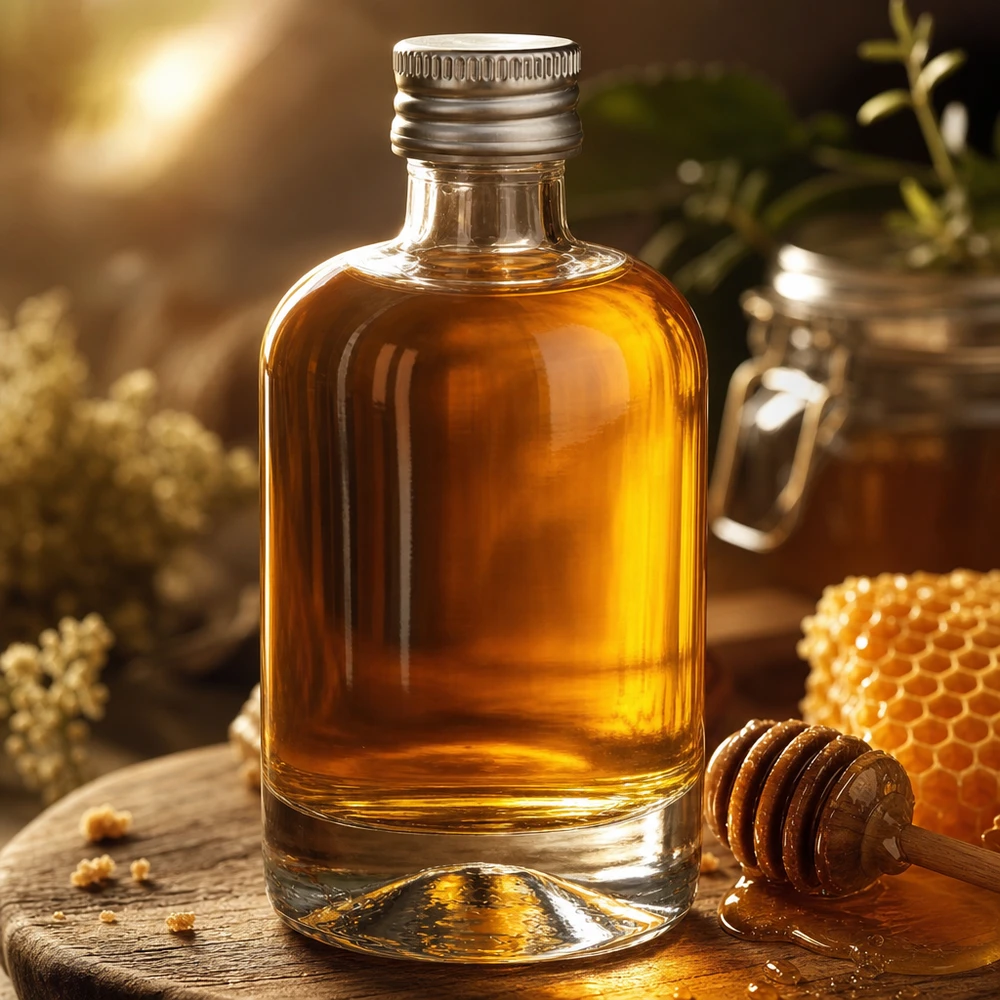 Flacon en verre 40 ml « Sara » avec bouchon à vis argenté UNiTWIST®