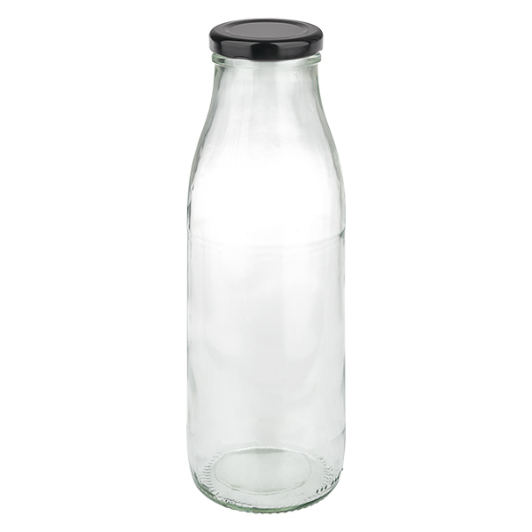 500ml Bouteille avec couvercle BasicSeal noir UNiTWIST