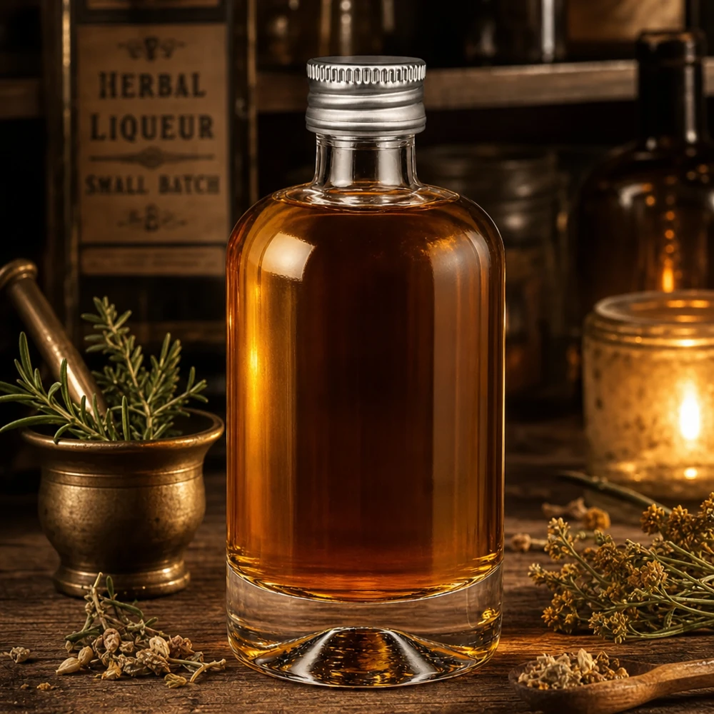Flacon en verre 40 ml « Sara » avec bouchon à vis argenté UNiTWIST®