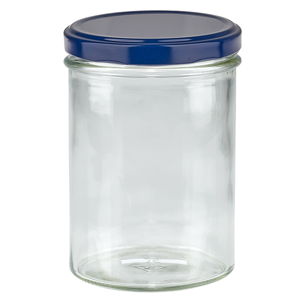 435ml Verre conique avec couvercle BasicSeal bleu UNiTWIST