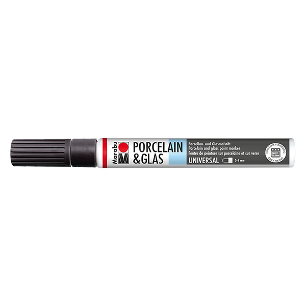 Crayon noir 2-4mm pour verre/porcelaine (073)