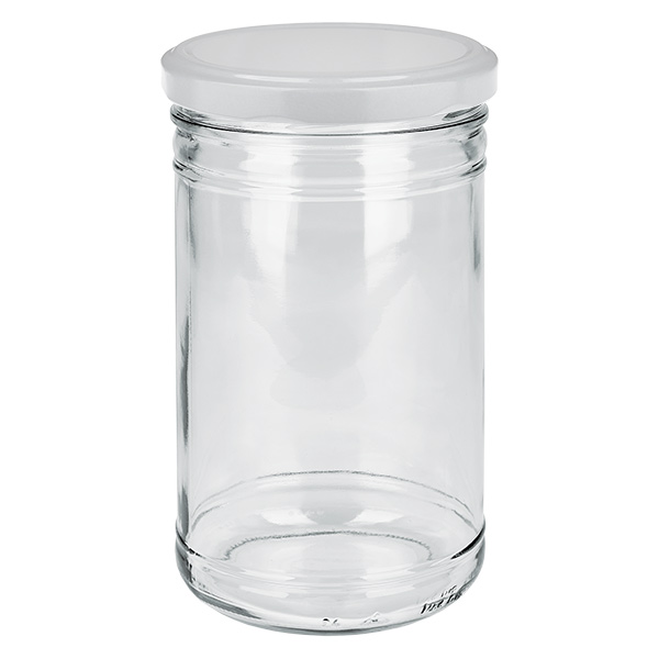 1053ml Verre conique avec couvercle BasicSeal blanc UNiTWIST