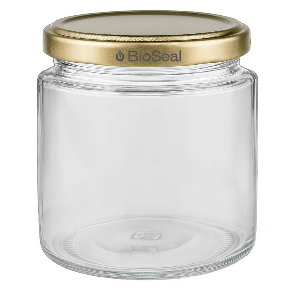 Pot à miel 350 g avec couvercle doré BioSeal UNiTWIST