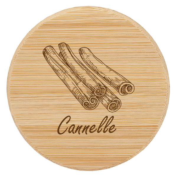 Paire en bois « Cannelle » pour WECK RR60