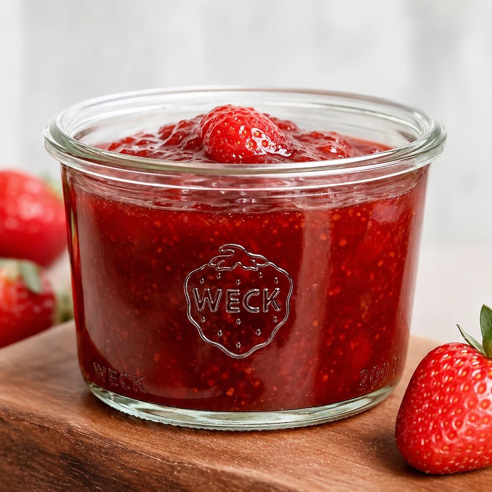 Bocal en verre à fond bombé WECK RR80 de 200 ml