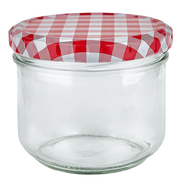 260ml Verre conique avec couvercle BasicSeal rouge/blanc UNiTWIST