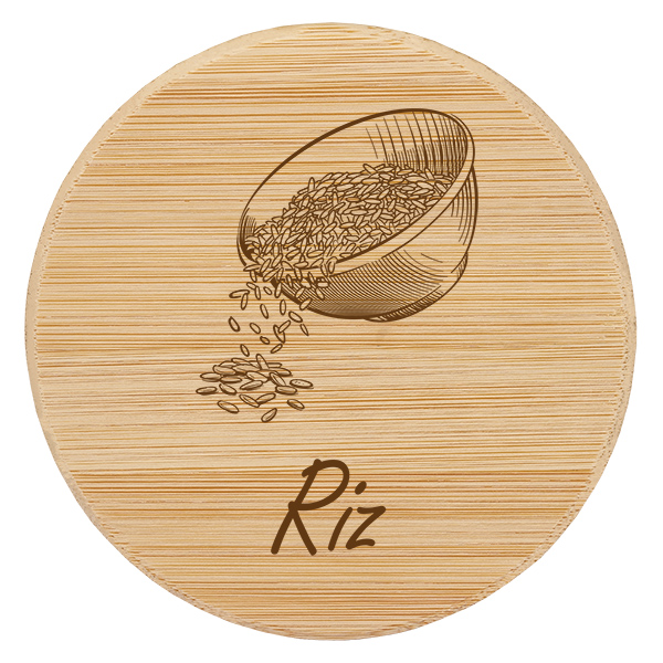 Paire en bois « Riz » pour WECK RR100 Paire en bois « Riz » pour WECK RR100