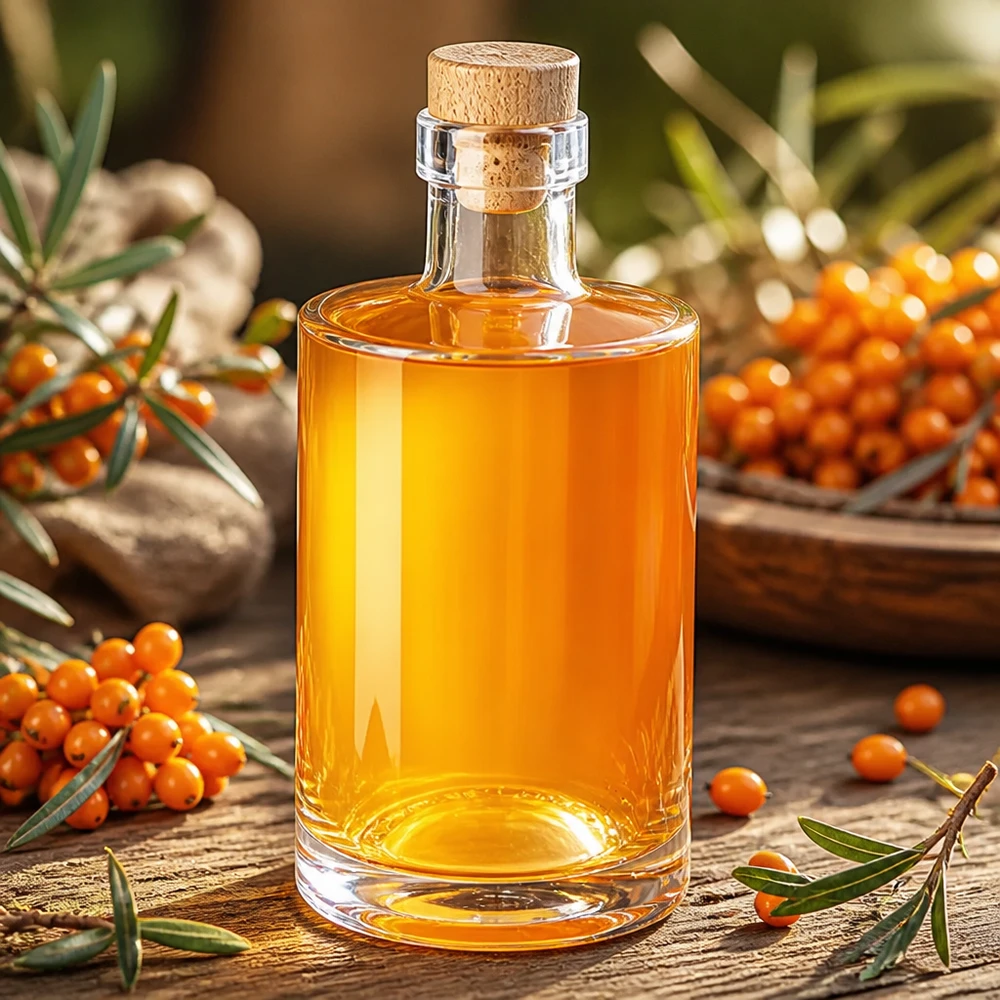 Bouteille en verre 350 ml « Galileo » avec bouchon en bois UNiTWIST® Bouteille en verre 350 ml « Galileo » avec bouchon en bois UNiTWIST®