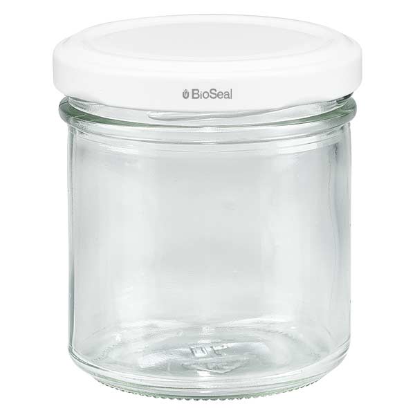 167ml Verre conique avec couvercle BioSeal blanc UNiTWIST