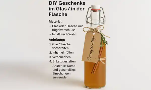 DIY Geschenke im Glas / in der Flasche