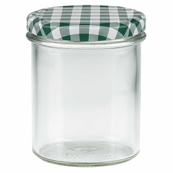 350ml Verre conique avec couvercle BasicSeal vert/blanc UNiTWIST