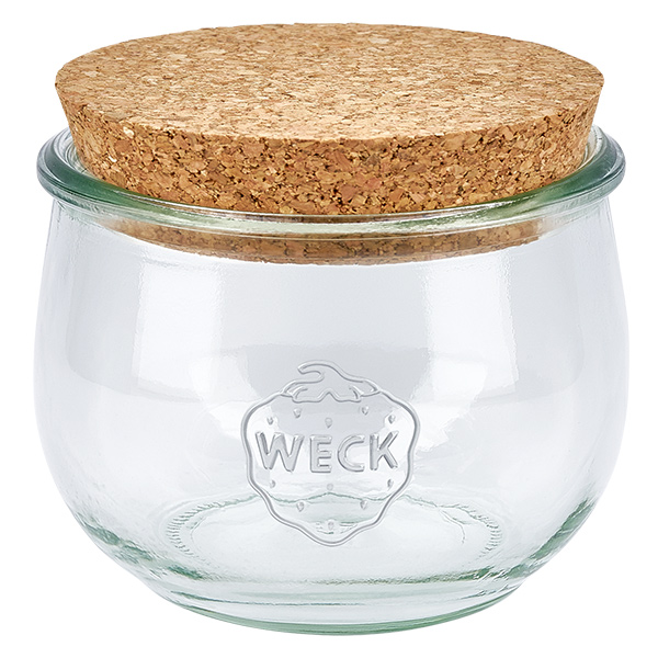 580ml bocal tulipe WECK RR100 avec bouchon nature