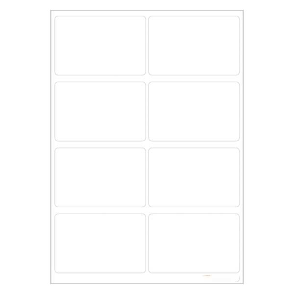 Étiquettes universelles blanches (48 stickers) 25x40mm Étiquettes universelles blanches (48 stickers) 25x40mm