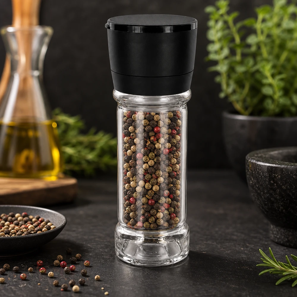 Mise en situation d’un bocal en verre pour les chutneys et condiments aigres-doux