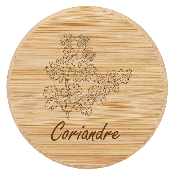 Paire en bois « Coriandre » pour WECK RR60