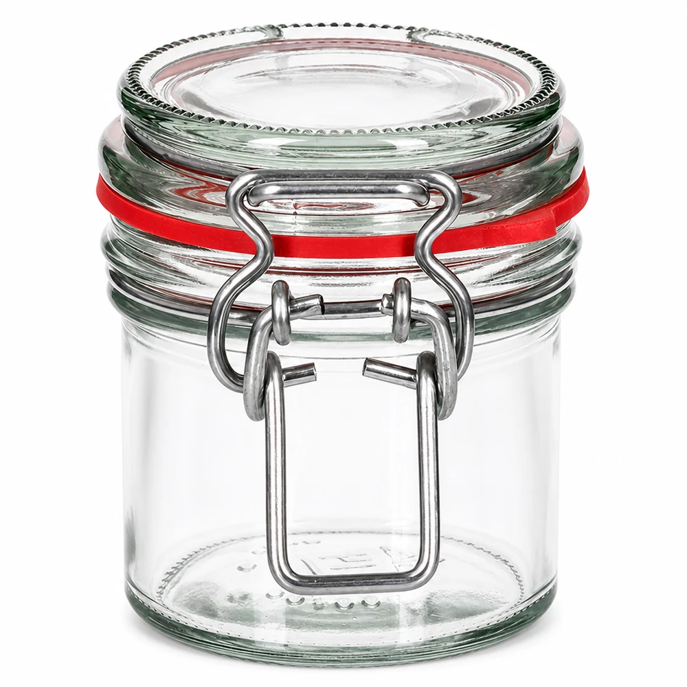 Bocal à armature type G de 135 ml avec joint rouge