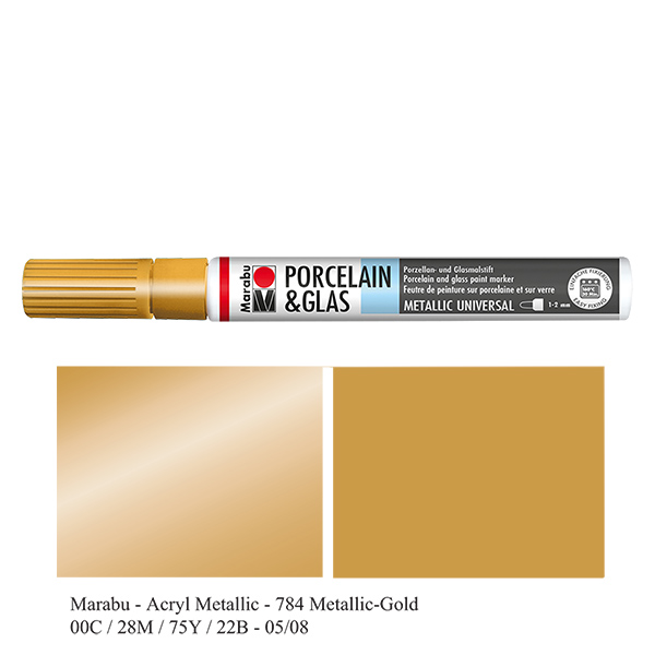 Crayon Or 1-2mm pour verre/porcelaine (084) Crayon Or 1-2mm pour verre/porcelaine (084)