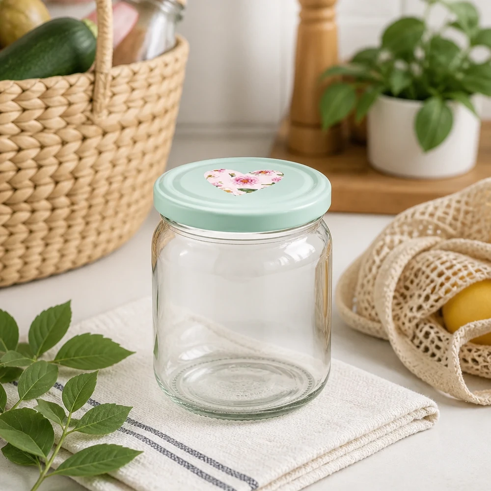 Pot rond 408 ml + couvercle BasicSeal cur menthe UNiTWIST