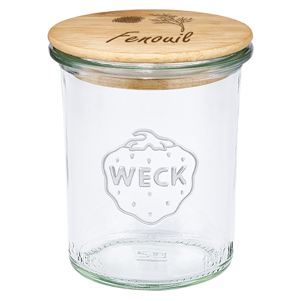 Boîte en bois « Fenouil » avec pied WECK 160 ml Boîte en bois « Fenouil » avec pied WECK 160 ml