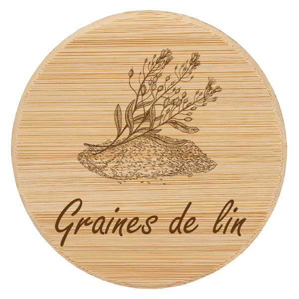 Boîte en bois « Graines de lin » pour WECK RR100 Boîte en bois « Graines de lin » pour WECK RR100