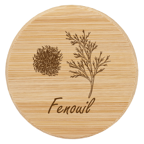Paire en bois « Fenouil » pour WECK RR60 Paire en bois « Fenouil » pour WECK RR60