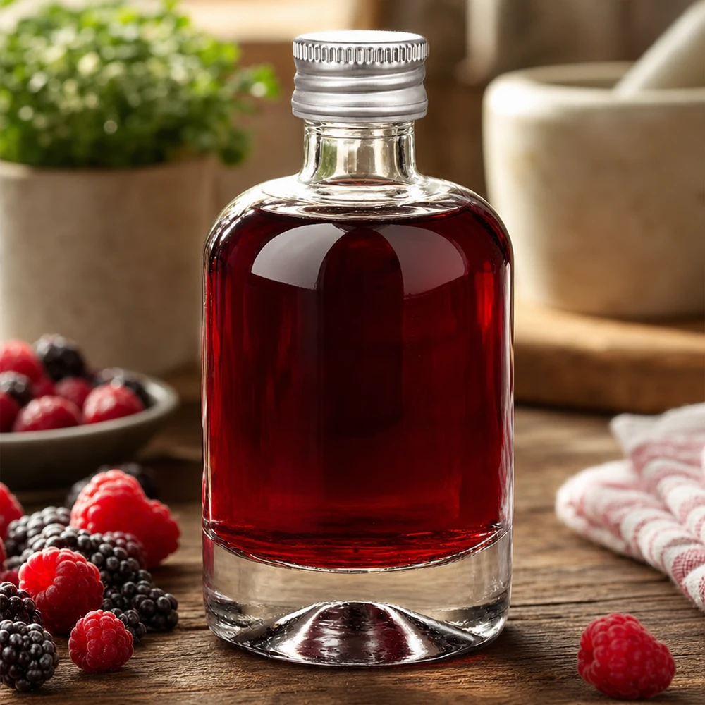 Flacon en verre 40 ml « Sara » avec bouchon à vis argenté UNiTWIST® Flacon en verre 40 ml « Sara » avec bouchon à vis argenté UNiTWIST®