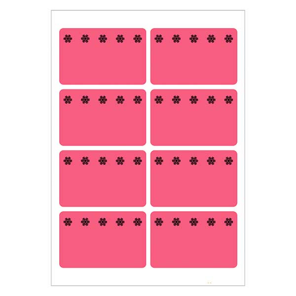 Étiquettes de congélation rouge (48 stickers) 26x40mm Étiquettes de congélation rouge (48 stickers) 26x40mm