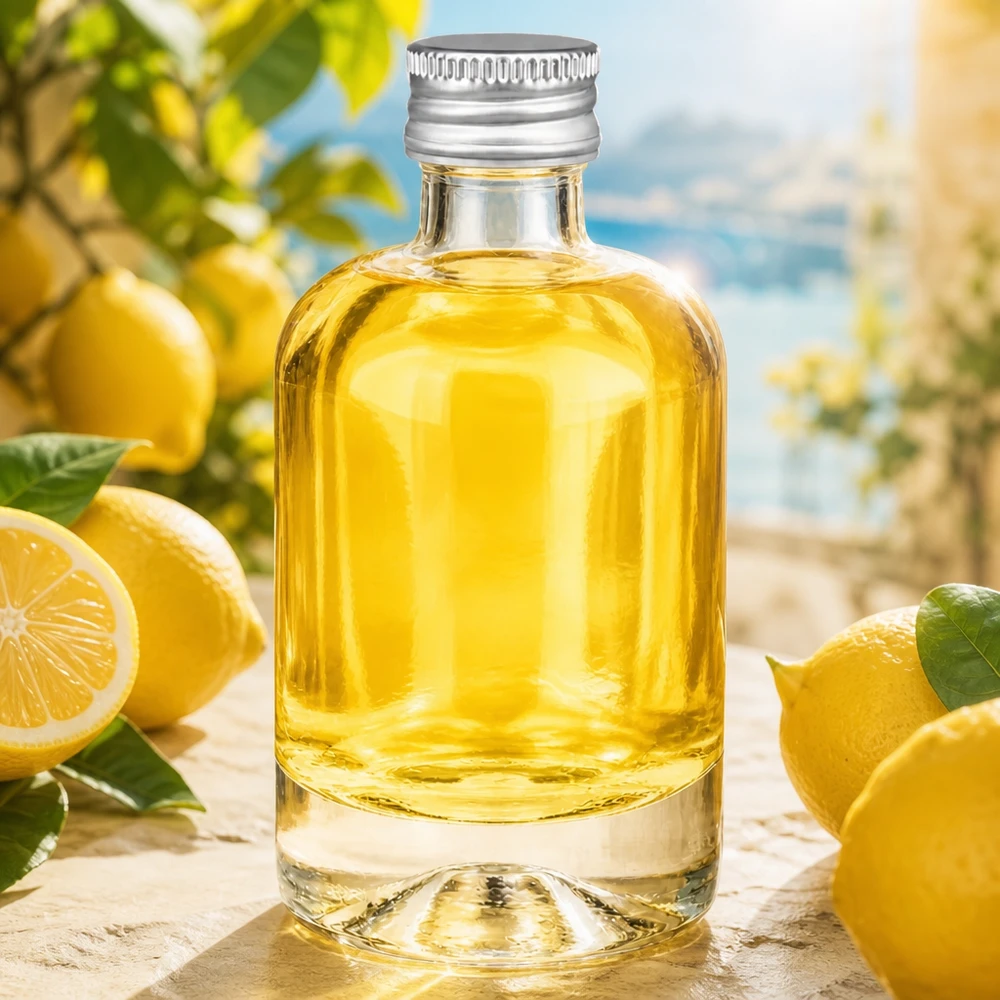 Flacon en verre 40 ml « Sara » avec bouchon à vis argenté UNiTWIST®