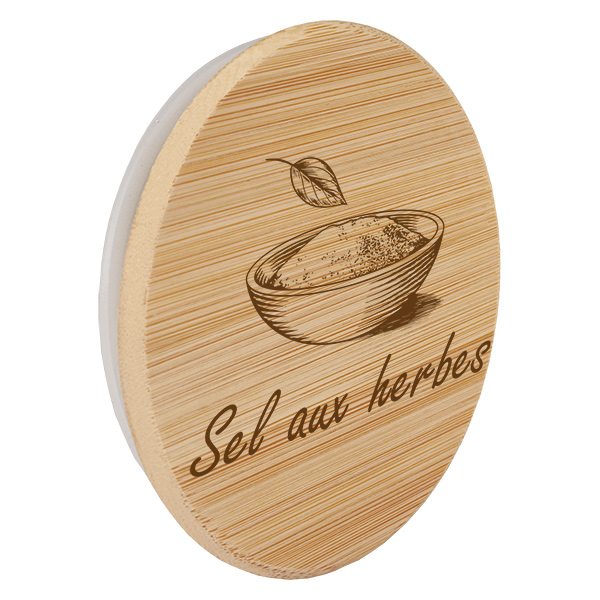 Paire en bois « Sel aux herbes » pour WECK RR60