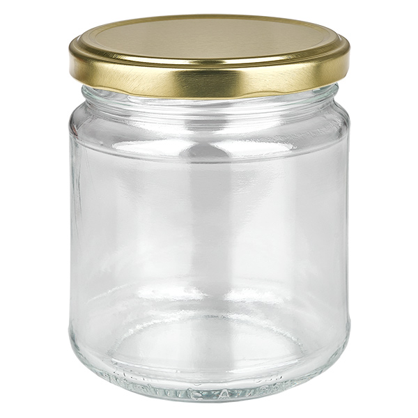 212ml Verre rond avec couvercle BasicSeal or UNiTWIST