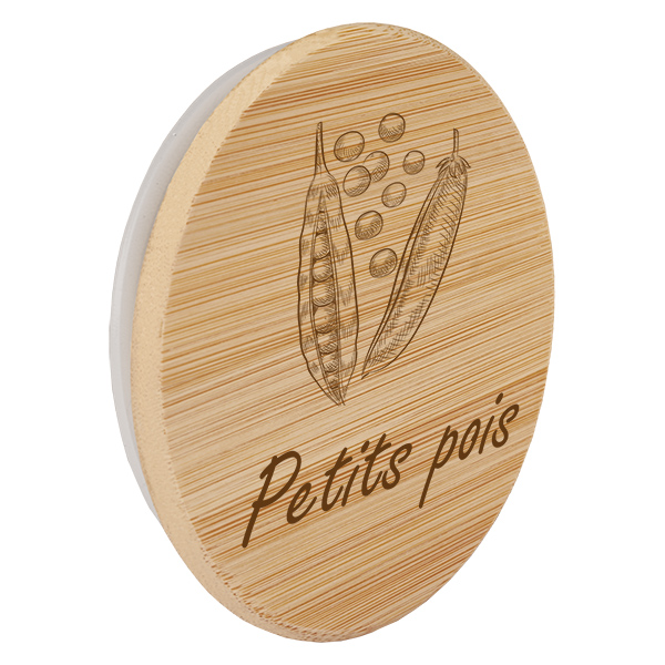 Paire en bois « Petits pois » pour WECK RR100 Paire en bois « Petits pois » pour WECK RR100