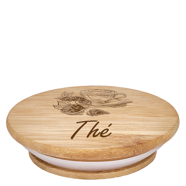 Couvercle en bois « Thé » pour WECK RR100 Couvercle en bois « Thé » pour WECK RR100